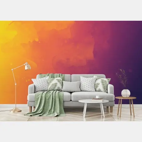 Wall mural vibrant watercolor gradient abstract • Wallissimo®