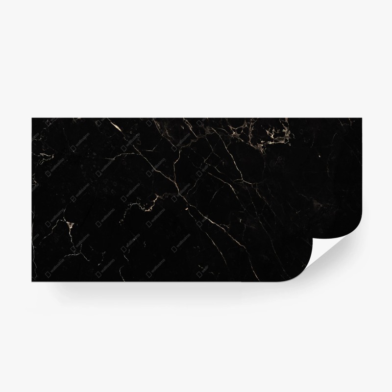 Wall mural black marble elegance