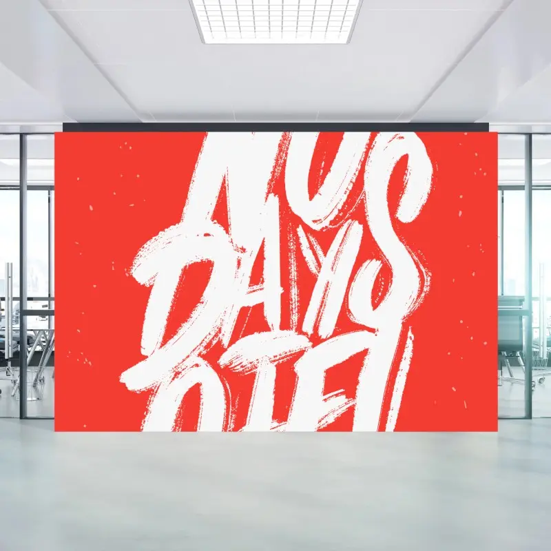 Wall mural no days off motivational wall art