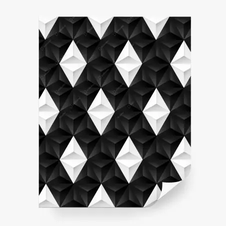 Wall mural geometric monochrome pattern • Wallissimo®