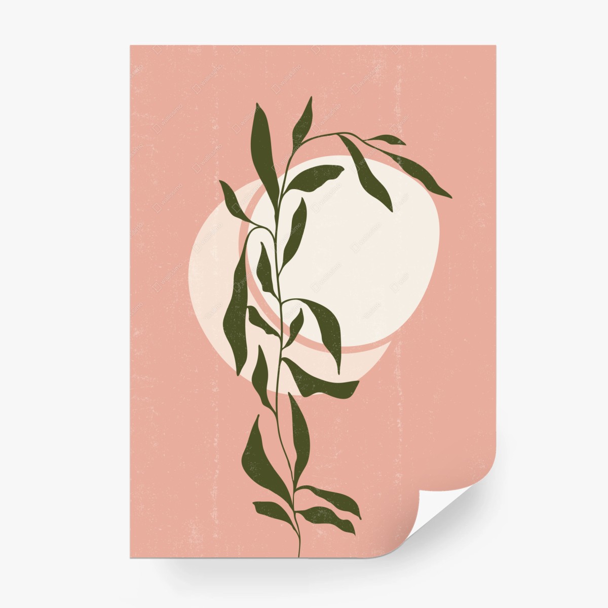 Wall mural boho botanical abstract print • Wallissimo®