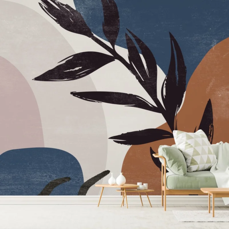 Wall mural botanical abstract boho wall art