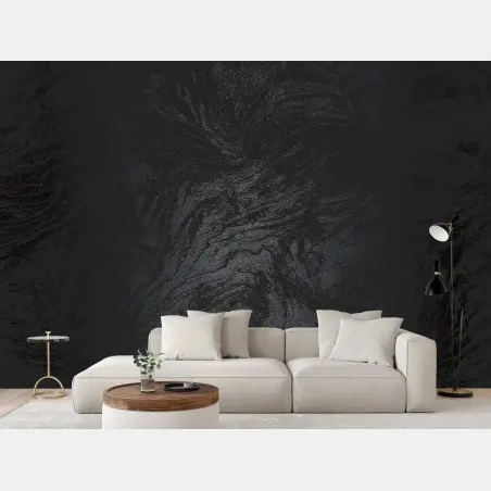 Wall mural dark marble texture abstract art • Wallissimo®
