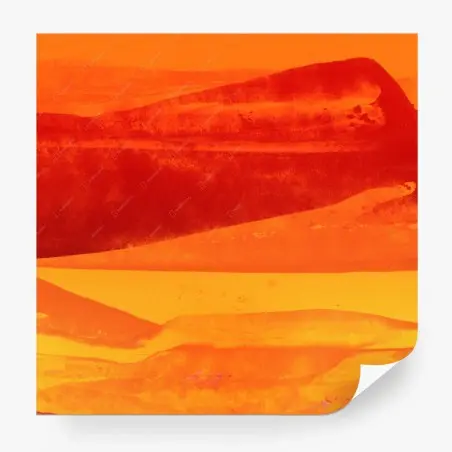 Wall mural warm horizon abstract watercolor • Wallissimo®