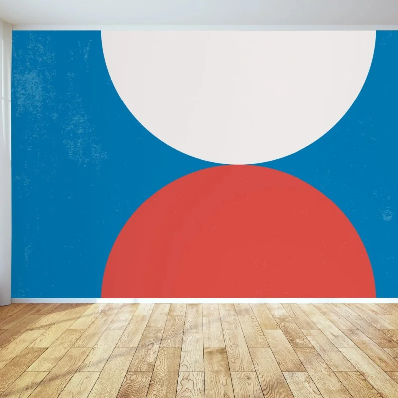 Wall mural geometric sun reflection • Wallissimo®