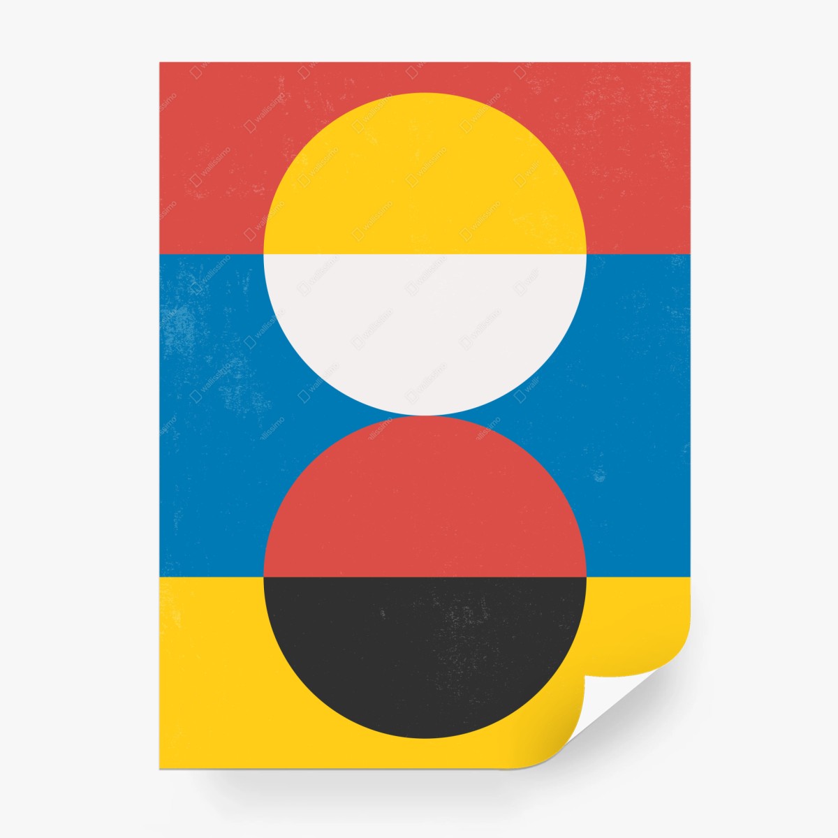 Wall mural geometric sun reflection • Wallissimo®