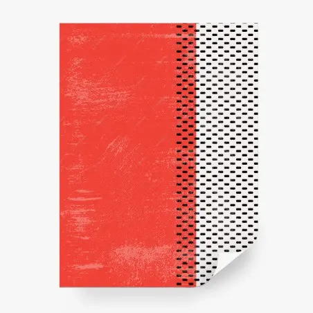 Wall mural red grunge abstract stripe design • Wallissimo®