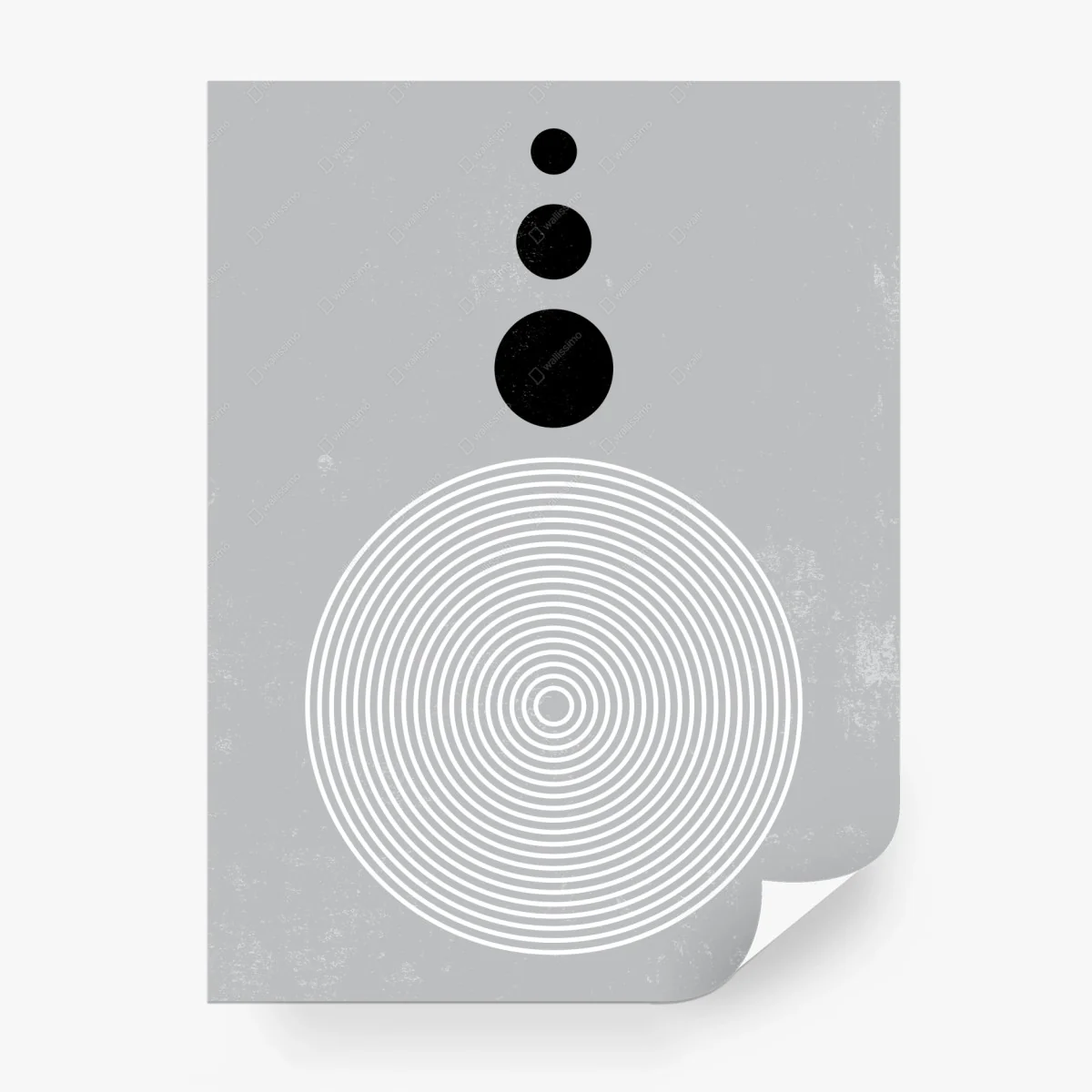 Wall mural minimal concentric circles abstract art • Wallissimo® Wall mural minimal concentric circles abstract art • Wallissimo®