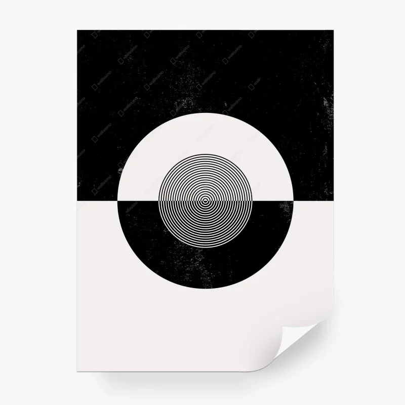 Wall mural colorful cosmic doodle space collage • Wallissimo®