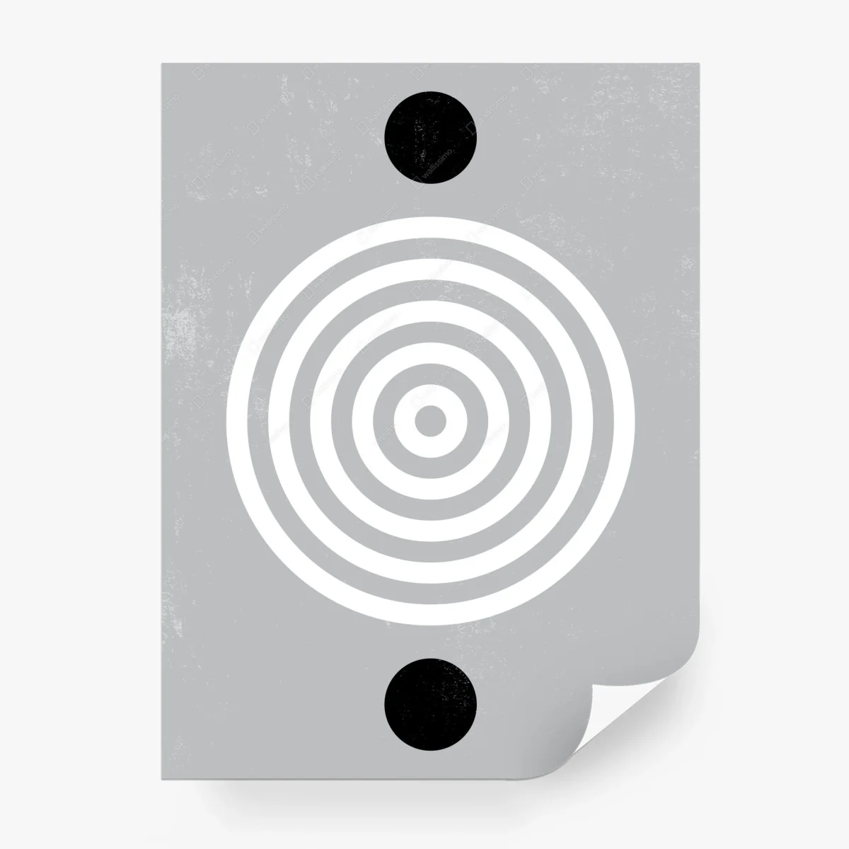 Wall mural minimal geometric concentric circles artwork • Wallissimo®