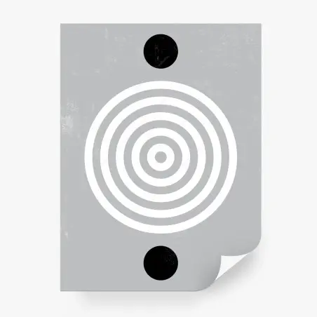 Wall mural minimal geometric concentric circles artwork • Wallissimo®