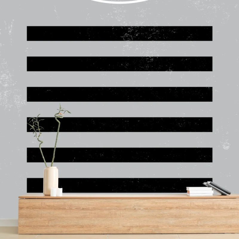 Wall mural minimal geometric composition with concentric circles