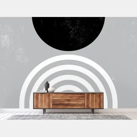 Wall mural minimal geometric arches poster • Wallissimo®