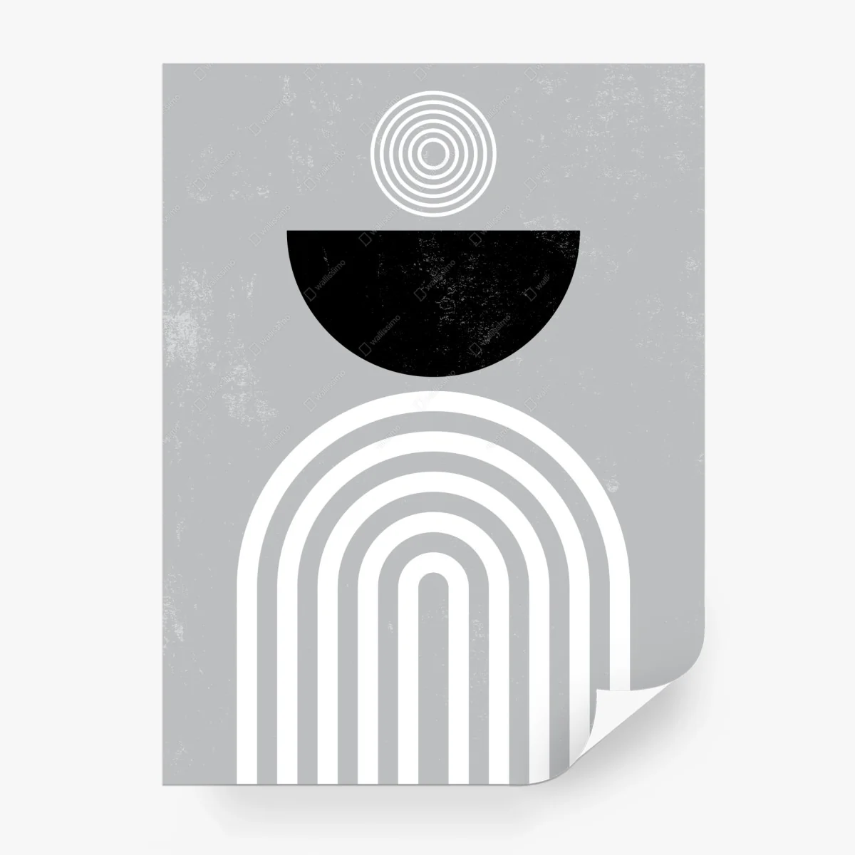 Wall mural minimal geometric arches poster • Wallissimo® Wall mural minimal geometric arches poster • Wallissimo®