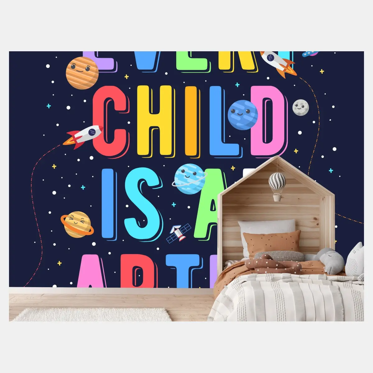 Wall mural every child is an artist • Wallissimo®