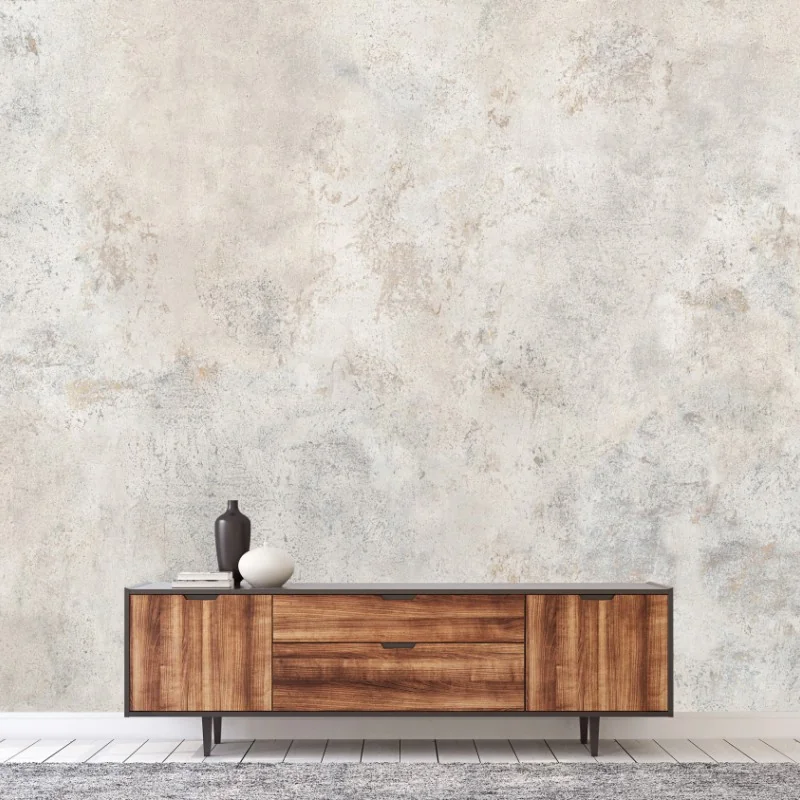 Wall mural textured beige concrete wall art