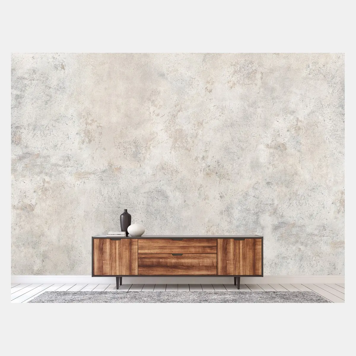 Wall mural textured beige concrete wall art • Wallissimo®