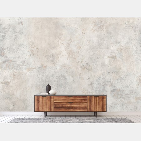 Wall mural textured beige concrete wall art • Wallissimo®