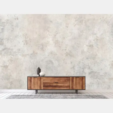 Wall mural textured beige concrete wall art • Wallissimo®