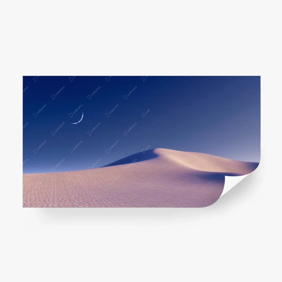Wall mural crescent moon over desert dunes • Wallissimo®
