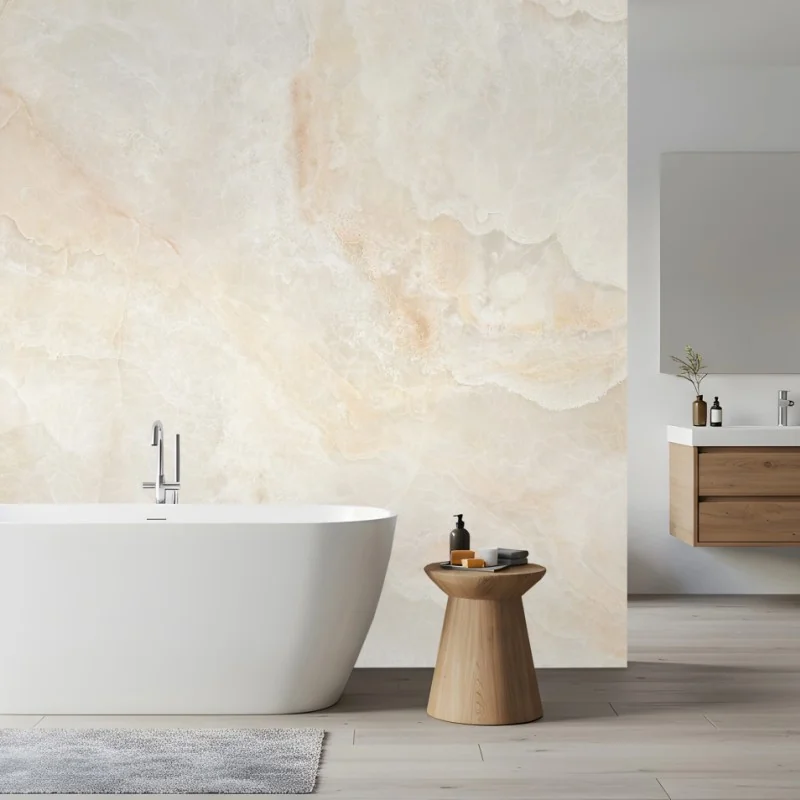 Wall mural beige marble texture wall art