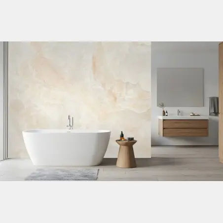 Wall mural beige marble texture wall art • Wallissimo®