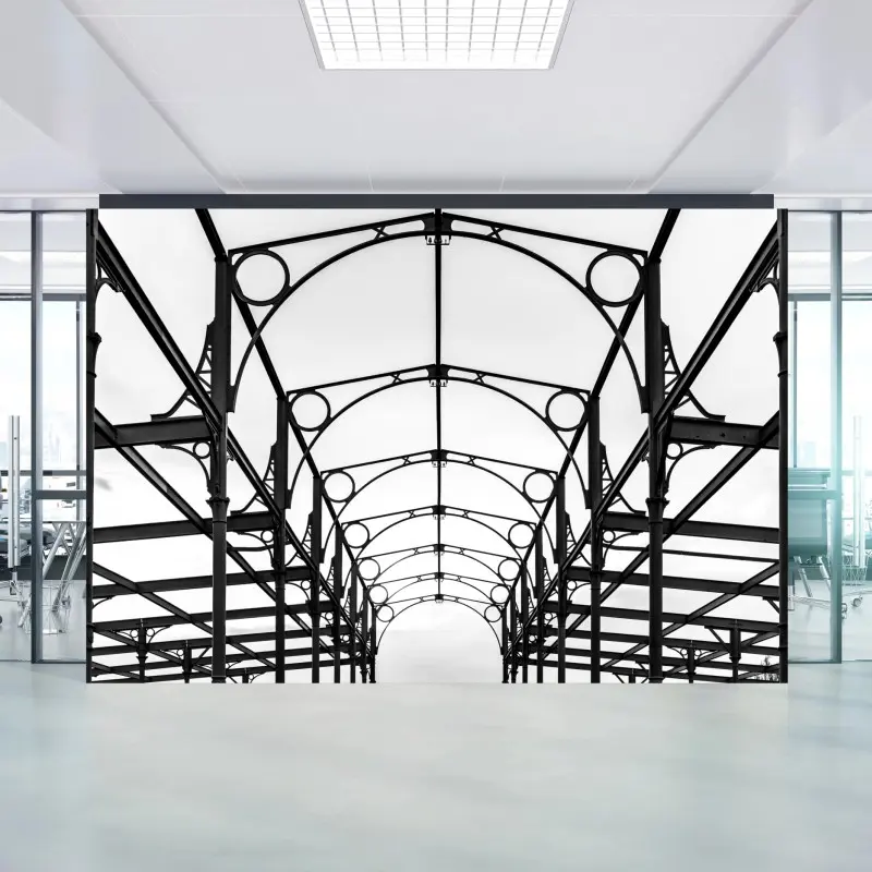 Wall mural industrial iron arches architectural study