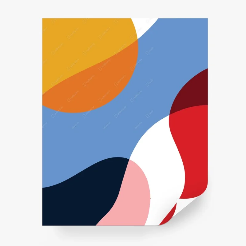 Wall mural abstract dune line composition • Wallissimo®