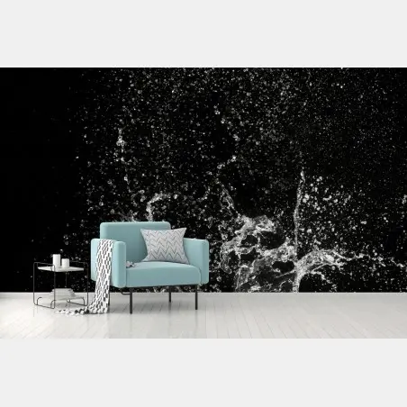 Wall mural dramatic water splash in motion • Wallissimo®