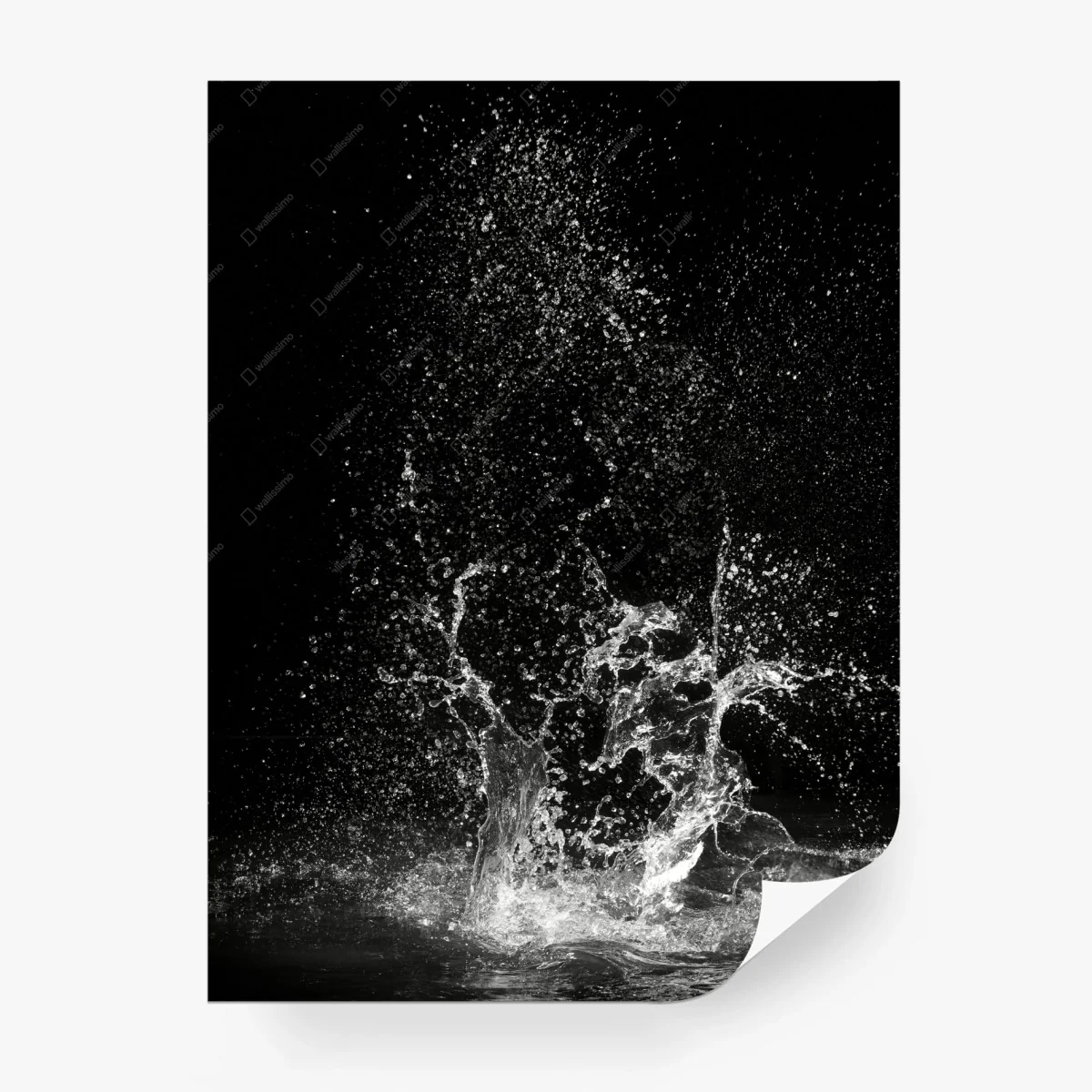 Wall mural dramatic water splash in motion • Wallissimo®