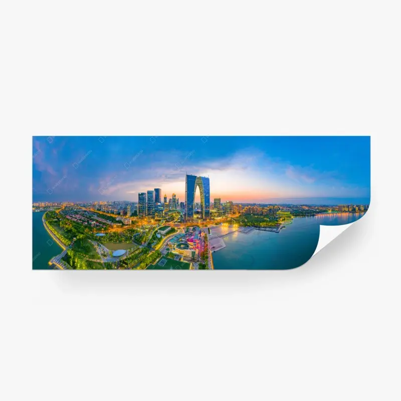 Wall mural abstract dune line composition • Wallissimo®