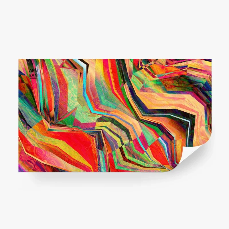 Wall mural bold geometric triangle pattern • Wallissimo®