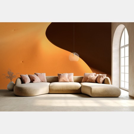 Wall mural golden dune curves • Wallissimo®