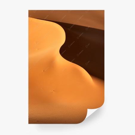 Wall mural golden dune curves • Wallissimo®