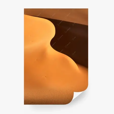 Wall mural golden dune curves • Wallissimo®