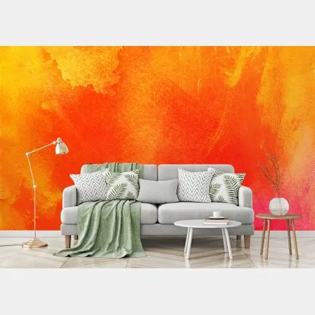 Wall mural vibrant orange abstract gradient • Wallissimo®