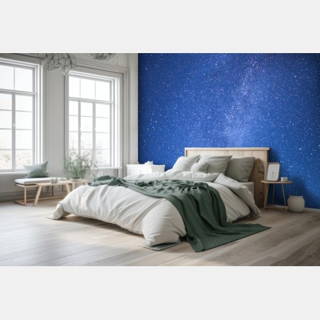 Wall mural starlit Milky Way over forest • Wallissimo®