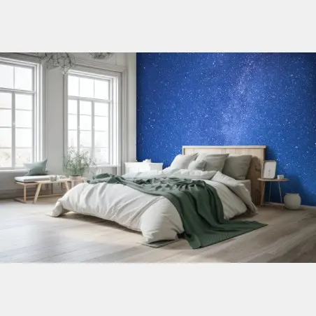 Wall mural starlit Milky Way over forest • Wallissimo®