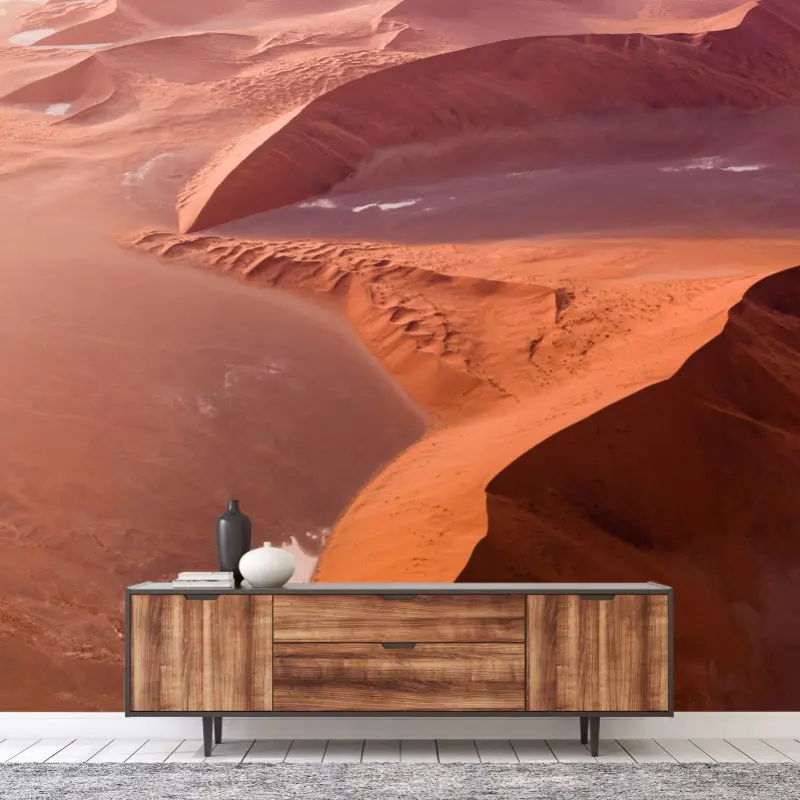 Wall mural Sossusvlei desert dunes panorama