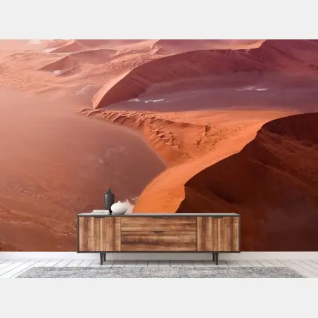 Wall mural Sossusvlei desert dunes panorama • Wallissimo®