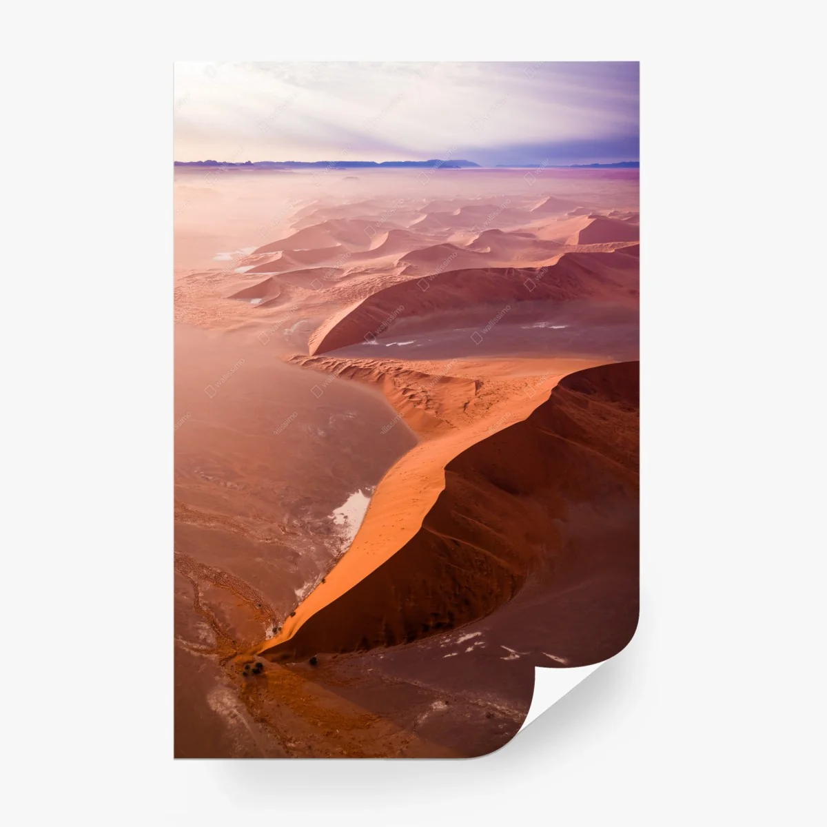 Wall mural Sossusvlei desert dunes panorama • Wallissimo® Wall mural Sossusvlei desert dunes panorama • Wallissimo®