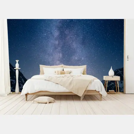 Wall mural road to the milky way • Wallissimo®