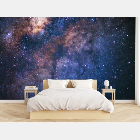 Wall mural milky way galaxy nightscape • Wallissimo®