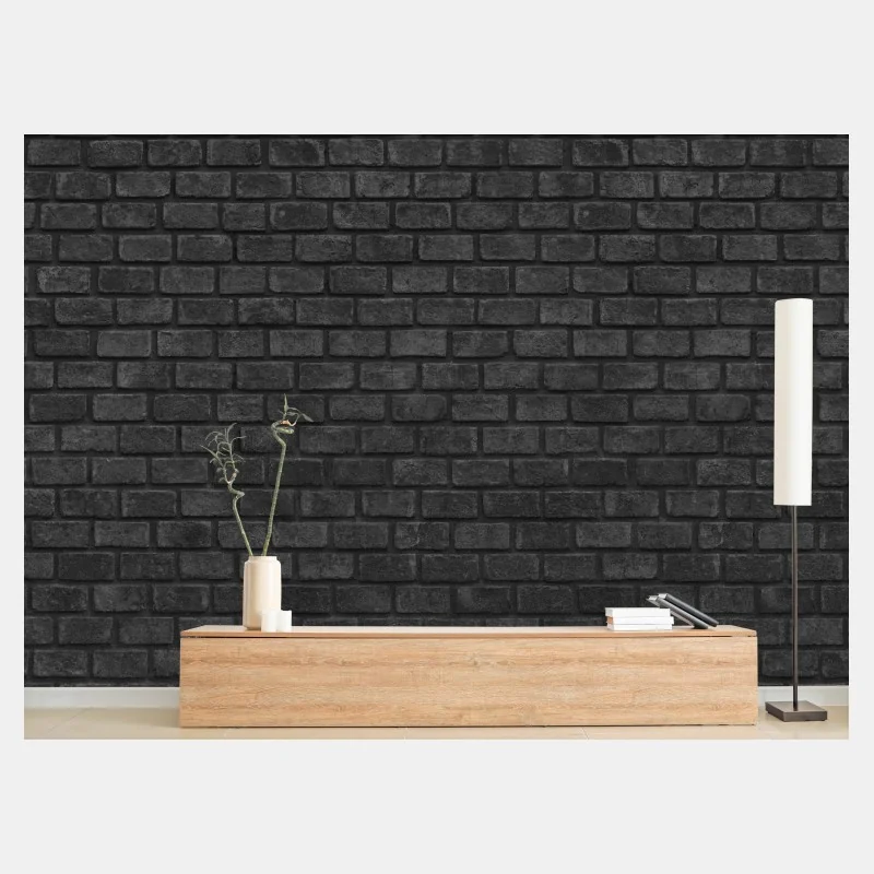 Wall mural dark brick wall panorama
