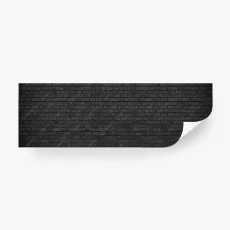 Wall mural dark brick wall panorama • Wallissimo®