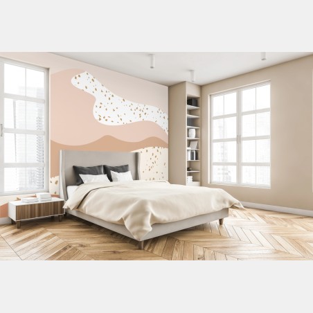 Wall mural soft pastel desert landscape • Wallissimo®