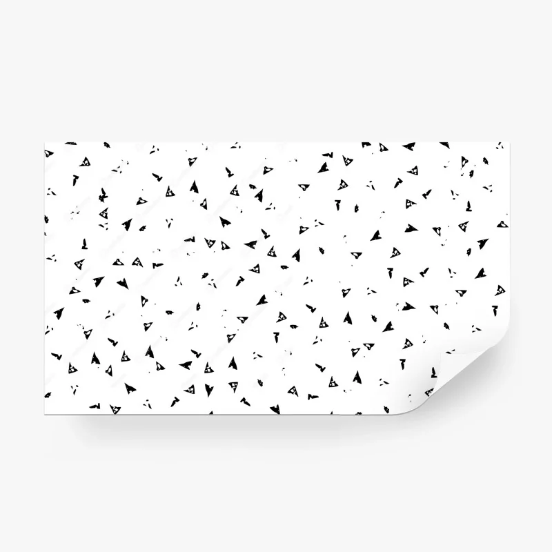 Wall mural minimal black triangle pattern • Wallissimo® Wall mural minimal black triangle pattern • Wallissimo®