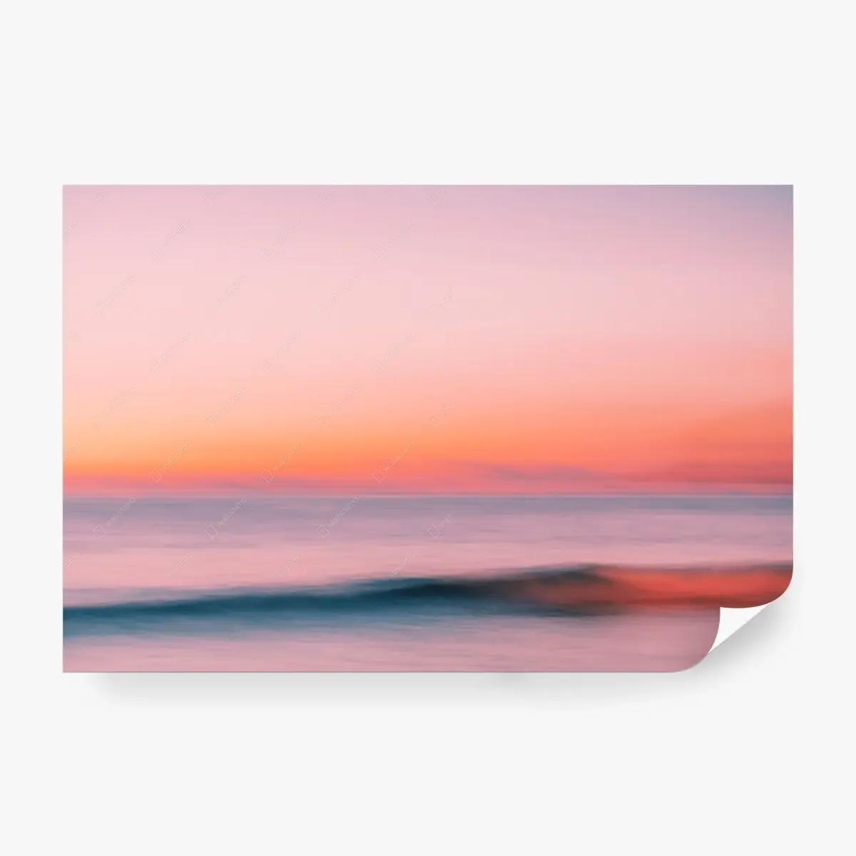 Wall mural soft pastel seascape at sunset • Wallissimo®