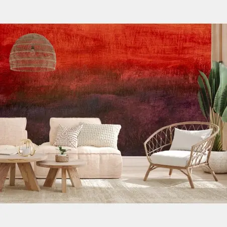 Wall mural radiant sunset gradient • Wallissimo®