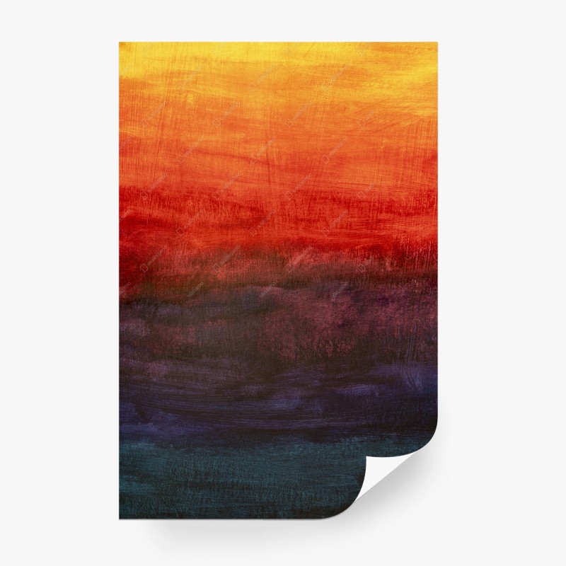 Wall mural radiant sunset gradient